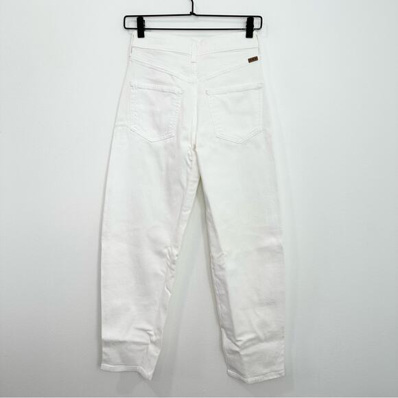 AYR The Beat Barrel Leg Ankle Crop Jean in Tofu White NEW size 23 - Picture 3 of 10